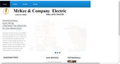 Desktop Screenshot of mckeeselectric.com