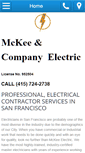 Mobile Screenshot of mckeeselectric.com